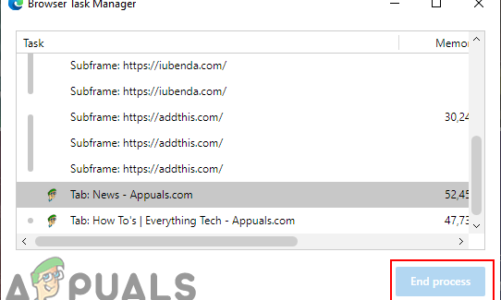 Как отключить ‘Завершение процесса’ в диспетчере задач браузера в Microsoft Edge?