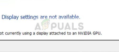 Устранение: Настройки дисплея NVIDIA недоступны