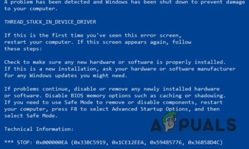Устранение ошибки 0x000000EA «Синий экран