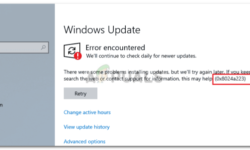 Устранение: Ошибка обновления Windows 0x8024a223