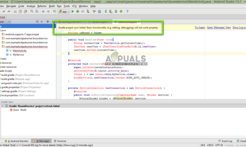 Исправление: Не удалось синхронизировать проект Gradle