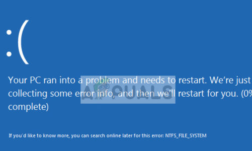 Устранение: NTFS_FILE_SYSTEM BSOD