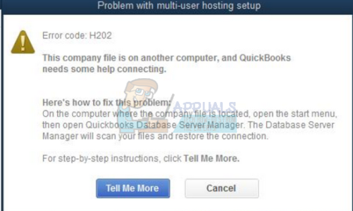 Исправить: Код ошибки QuickBooks H202