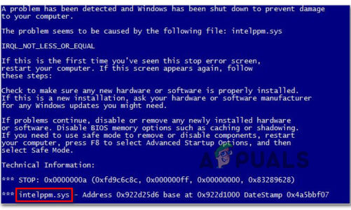 Как исправить Intelppm.sys BSOD в Windows 7, 8 или 10