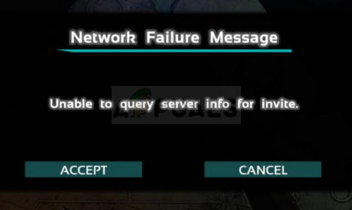 Исправление: ARK не может запросить информацию о сервере для приглашения