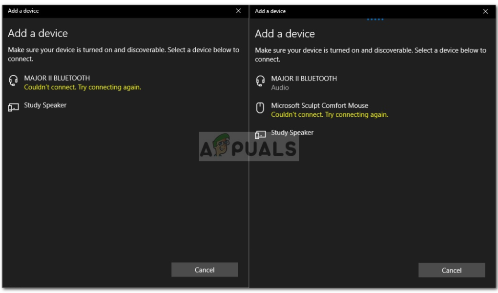 Исправление: Bluetooth не может подключиться в Windows
